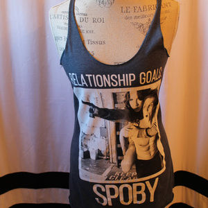 Pretty Little Liars Cut out tank Charcoal Small